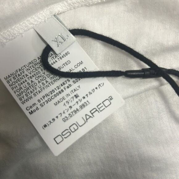 DSQUARED2 OFF THE SHOULDER SHORT SLEEVE BLOUSE SIZE XL - Picture 6 of 7